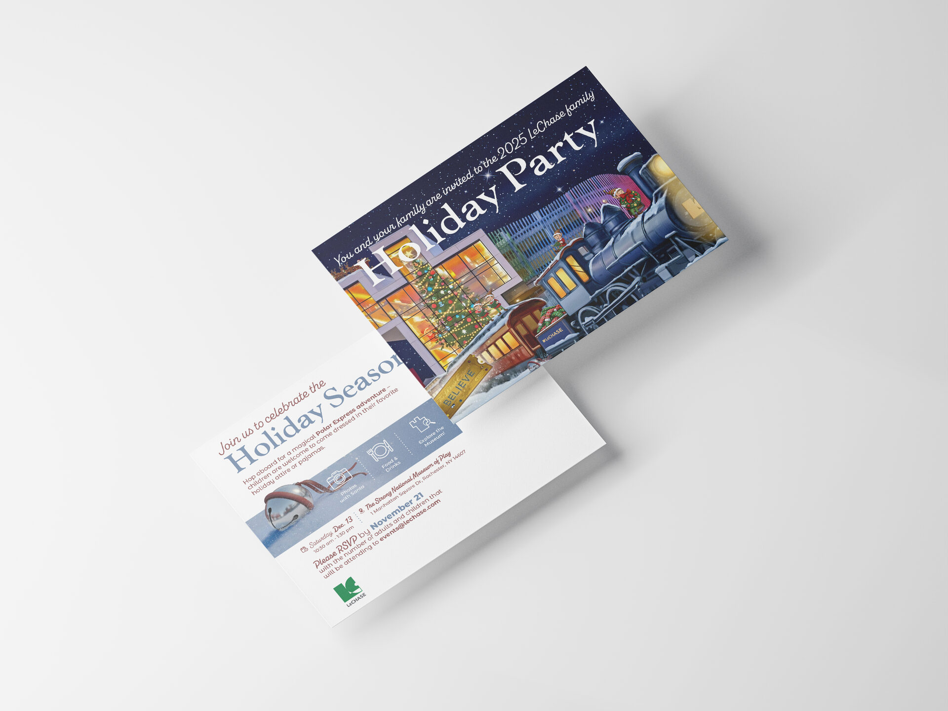 Holiday Party Invite — LeChase Construction